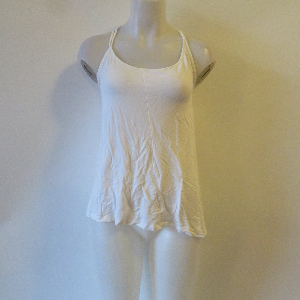 DECKER 'NAKED ZEBRA' STRAPPY HI LOW TANK TOP M *